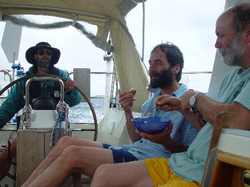 Snack in cockpit