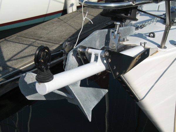 View of bowsprit from the front