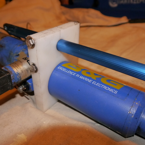 Detail of the HDPE that holds the body of the RRU