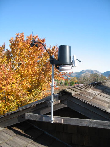 Davis VantagePro2 on the top of the house
